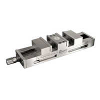 Twin Piece Clamping Machine Vice - Color: Silver