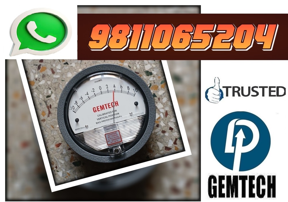 Across Popular Cities'Industrial area Kakinada GEMTECH Differential Pressure Gauge' Wholesaler- D.P.ENGINEERS