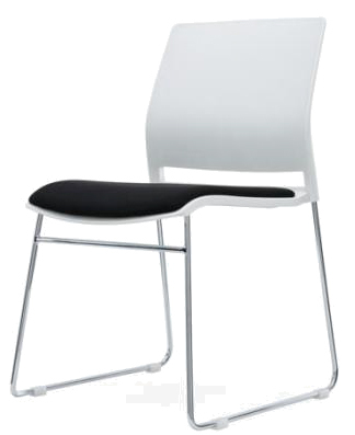 Gala Cafeteria Chair - Color: White