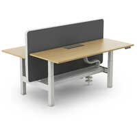 Height Adjustable Sit Stand Workstations - Color: Brown