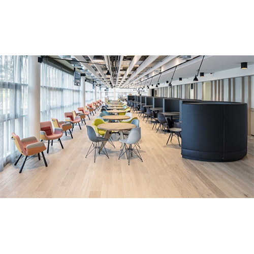 Office Wooden Flooring - Color: Wood Color