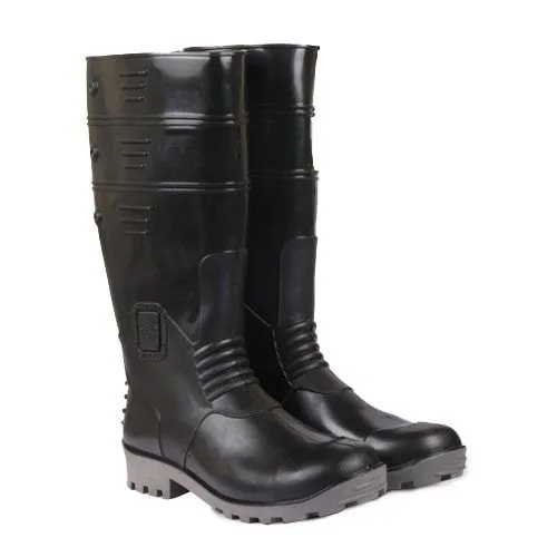 Hillson Black Safety Gumboots - Feature: Durable