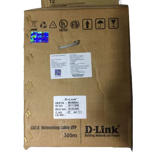 D-link Cat6 Cable Box 305 Mtr - Color: Grey