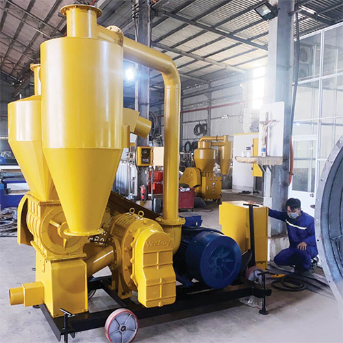 Rice Husk Pneumatic Vacuum Conveyor 10 Tons - Color: Yellow