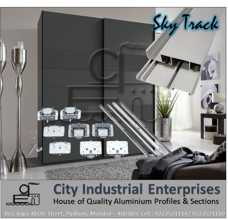 Sky Track Aluminium Sliding Door Channel - Application: Exterior