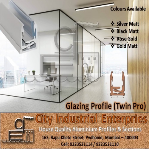 Rose Gold Finish Glazing Profile - Color: Multiple