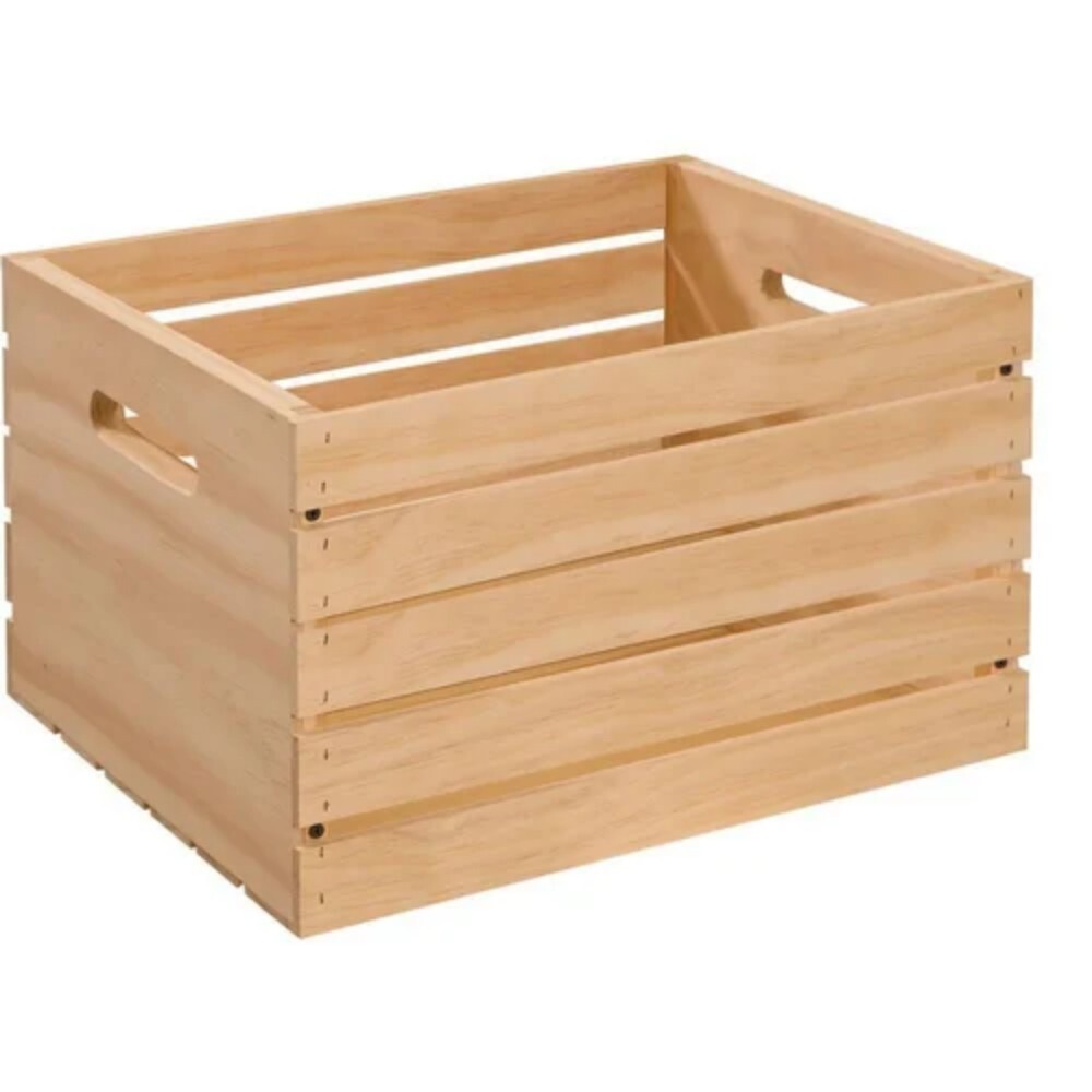 Wooden Crate Box - Pine Wood, 1600 Mm X 1000 Mm, Natural Brown Color | 3000 Kg Load Capacity, Durable Packaging Solution
