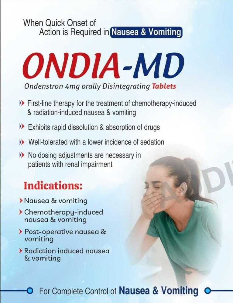 Ondansetron Disintegrating  Tablets - Drug Type: General Medicines