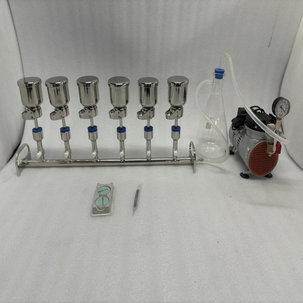 6 Stage Inbuilt Clamp Vacuum Filtration Manifold Complete Kit
