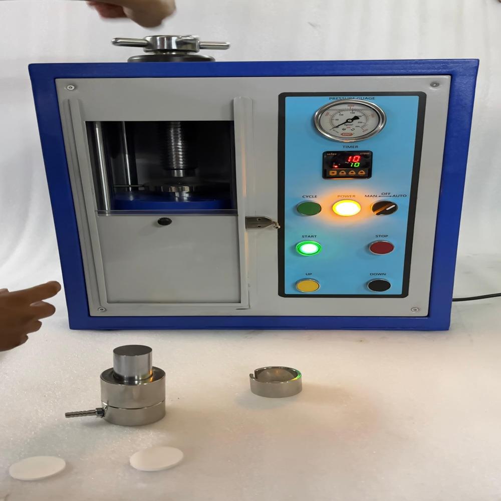 Automatic 25 Ton Kbr Hydraulic Press - Color: Blue