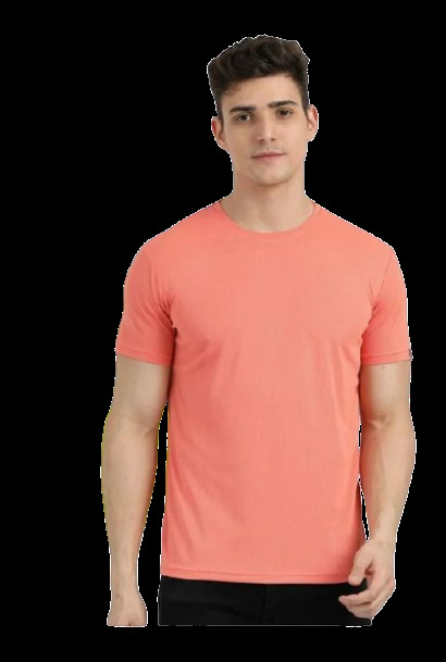 Plain Poly Cotton T Shirts - Color: Orange