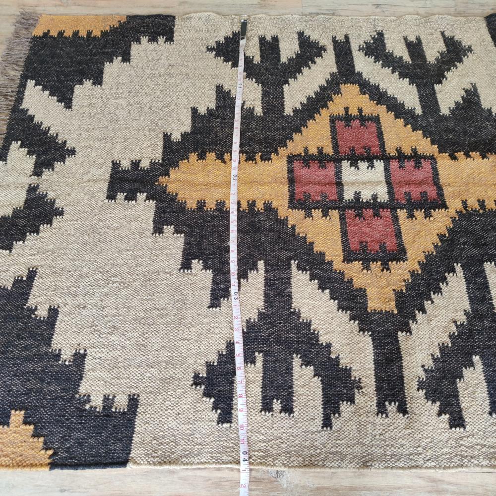 Wool Jute Boho Rug