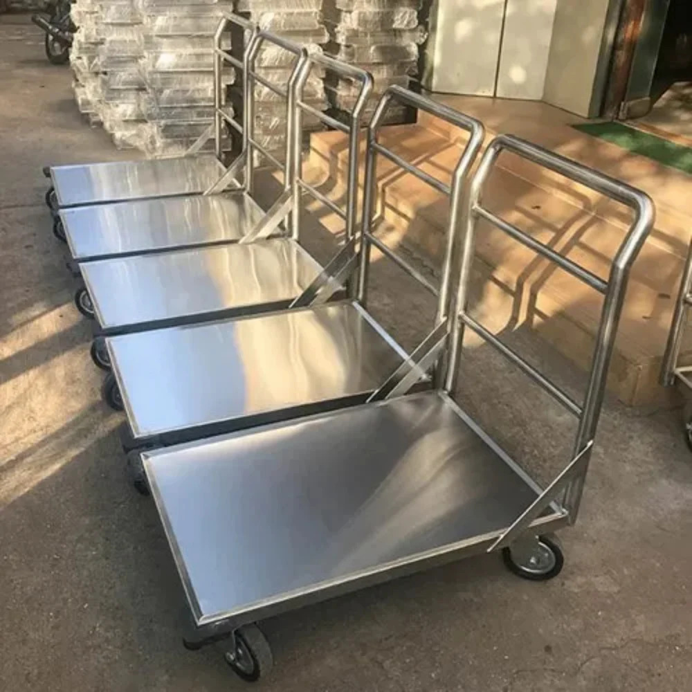 Stainless Steel Platform Trolley - Attributes: Durable