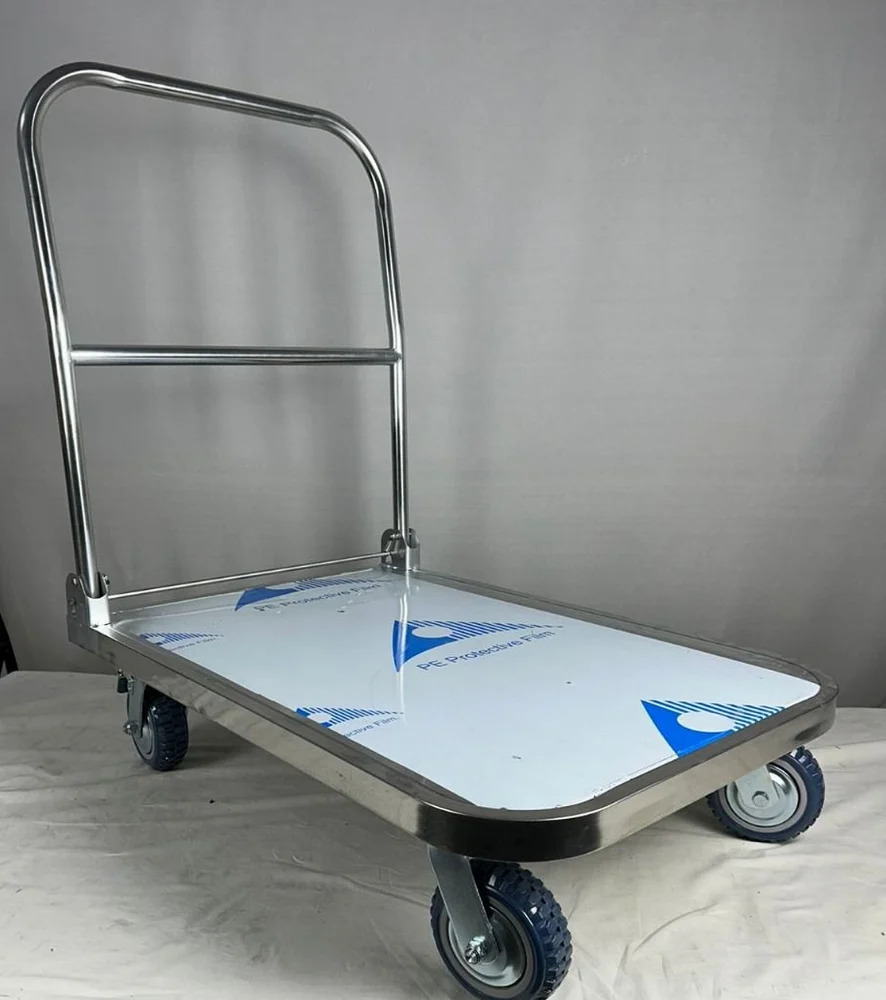Stainless Steel Platform Trolley - Attributes: Durable