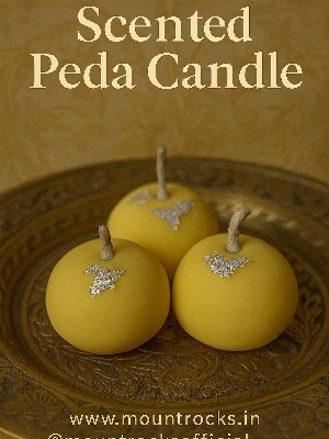Scented Peda Candle - Color: Yellow