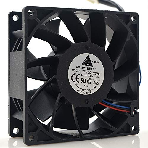 TFB0912UHE Delta 12V Fan, 12V 2.28A 9238 Cooling Fan