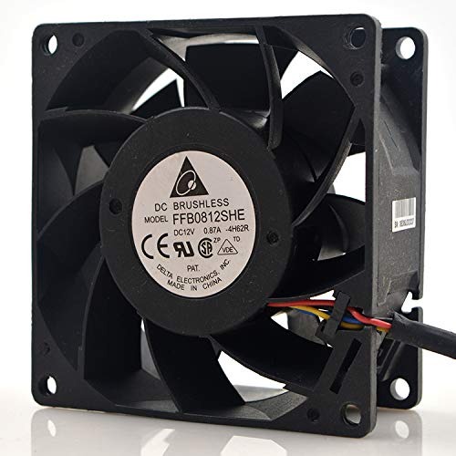 Delta FFB0812SHE 12V 0.87A 8CM Cooling Fan for Desktop