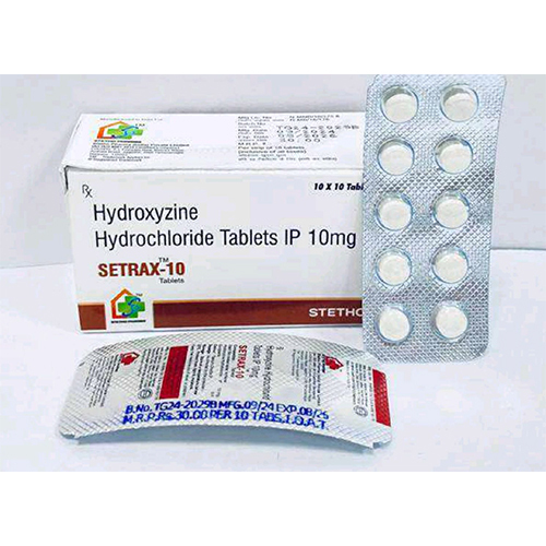 Hydroxyzine Hydrochloride Tablets Ip 10 mg