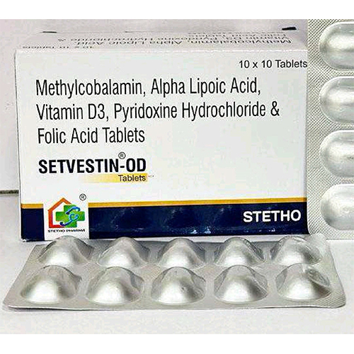 Methylcobalamin Alpha Lipoic Acid Vitamin D3 Pyridoxine Hydrochloride & Folic Acid Tablets
