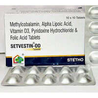 Methylcobalamin Alpha Lipoic Acid Vitamin D3 Pyridoxine Hydrochloride & Folic Acid Tablets