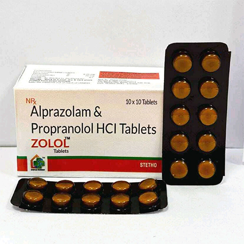 Alpra-Zolam & Prop-Ranolol Hci Tablets - Drug Type: General Medicines