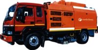 Truck Mounted Road Sweeping Machine - Capacity: 300 Ltr
