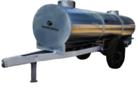 Trailer Mounted Stainless Steel Water Tanker - Capacity: 3000 Ltr