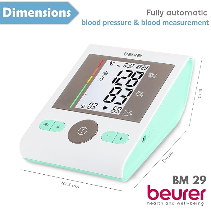 Beurer BM 29 Fully Automatic Digital Upper Arm Blood Pressure Monitor