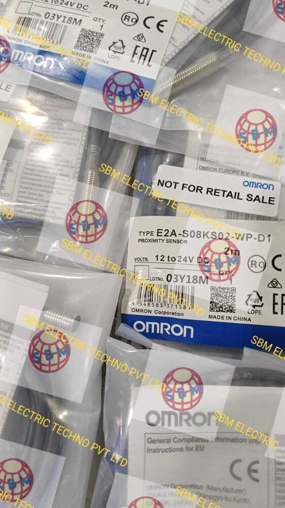 OMRON PROXIMITY SENSOR 12-24VDC, E2A-S08KS02-W-D1 2M,E2A-S08LS01-MC-B1