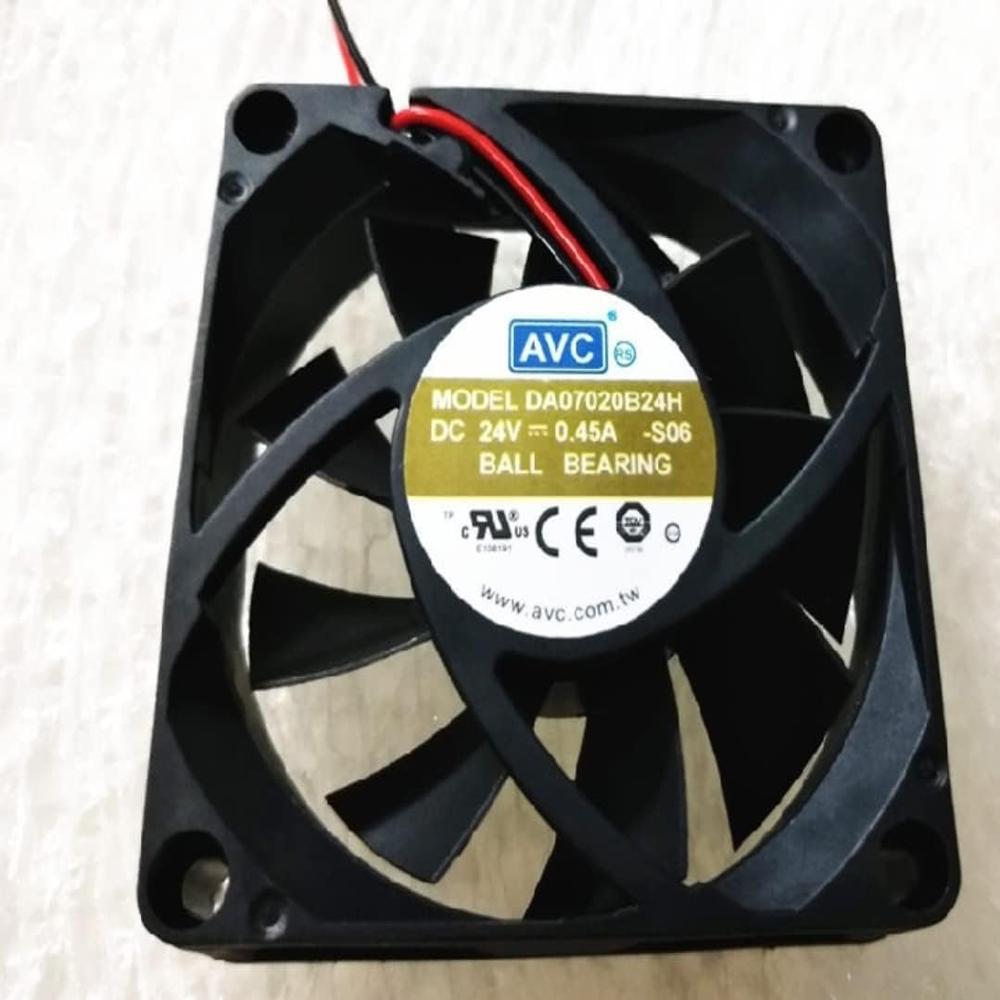 AVC DA07020B24H Axial Fan 24V-0.45A DC Brushless Air Cooling Fan 4000 RPM 70 * 70 * 20mm 2Wire