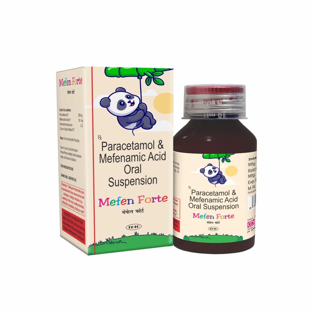 Mefenamic Acid 100 mg & Paracetamol 250 mg/5 ml Suspension