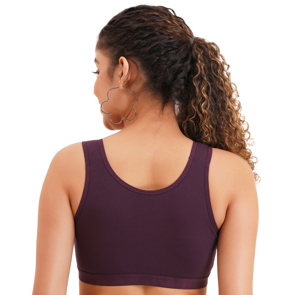 Zip Sports Bra - Color: Black