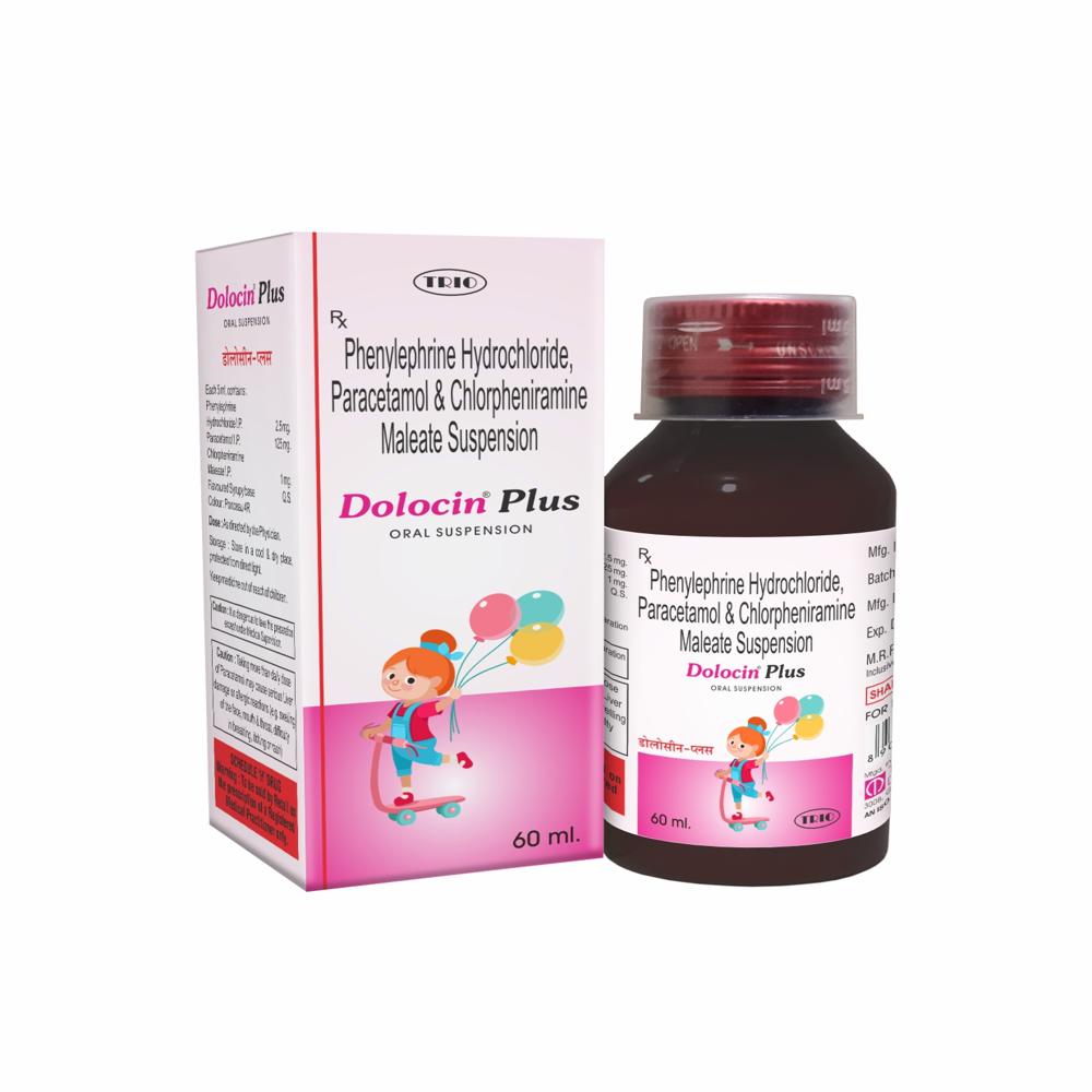 Paracetamol 125 mg, Phenylephrine 2.5 mg & C.P. Maleate 1 mg/5 ml Suspension