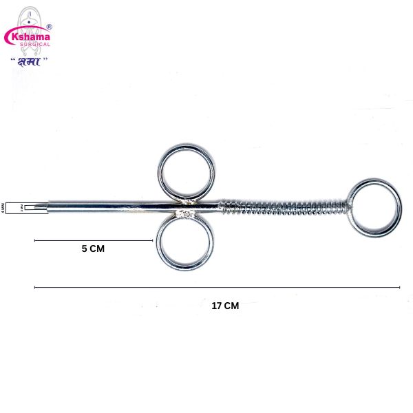 Teat Tumor Extractor 3 Ring with Spring I Veterinary Surgical Instrument (1 Pcs)