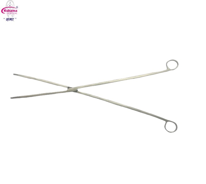 Straw Holding Forceps I Stainless Steel Good Grip I 18 Inch Length (Pack Of 1)