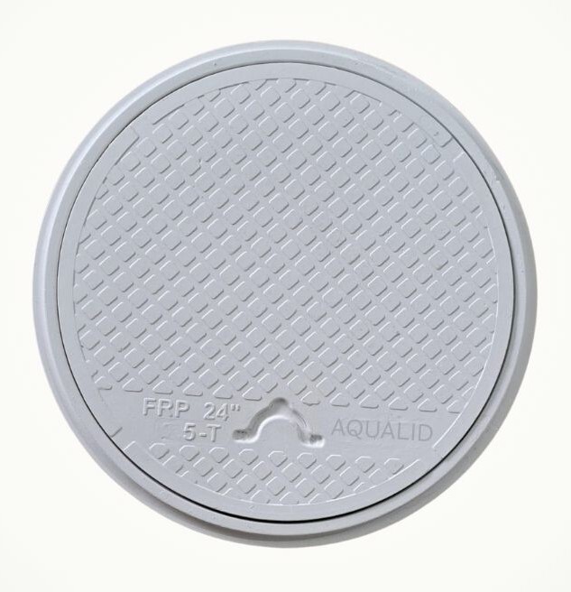 Frp 24" Round Manhole Cover - Load Capacity: 5 Ton