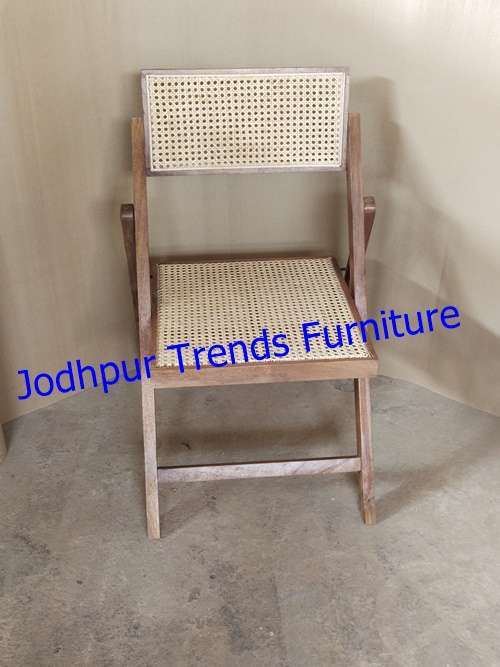 Kangaroo Wooden Cane Cafe Chair Jodhpur Trends