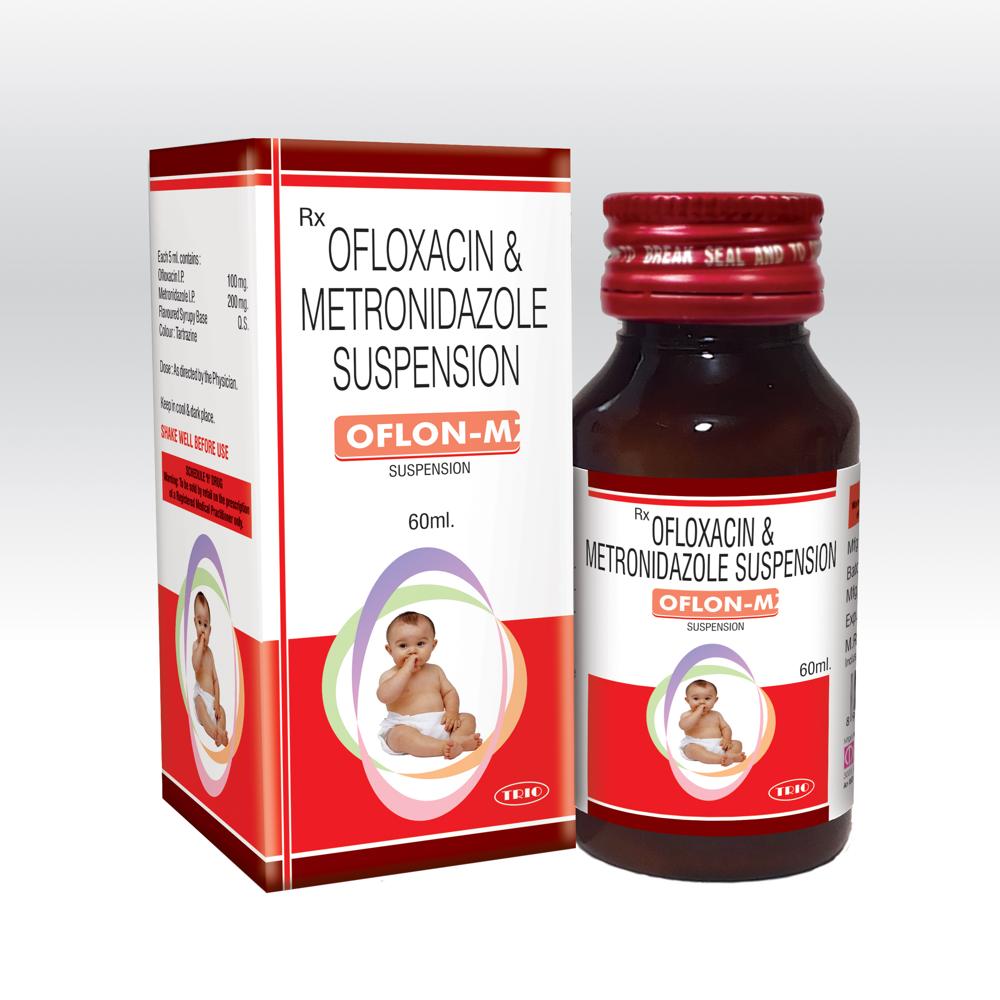 Ofloxacin 100 mg & Metronidazole 200 mg/5 ml Suspension