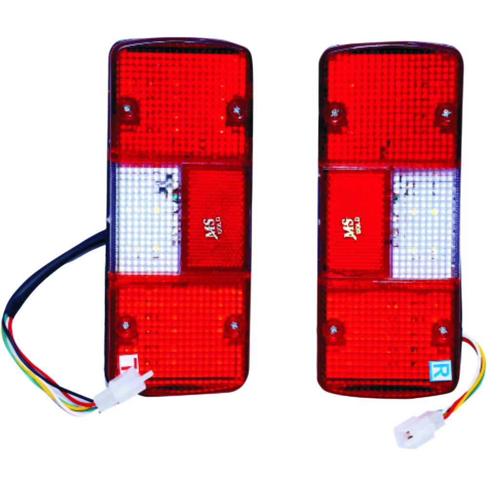 Ape 42 Led Tail Lamp Three Wheeler - Body Material: Glass