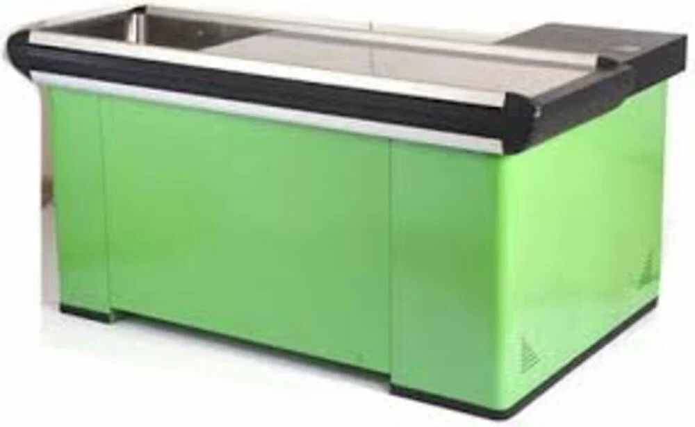Straight Wooden Display Counter - Color: As Per Requirement Based