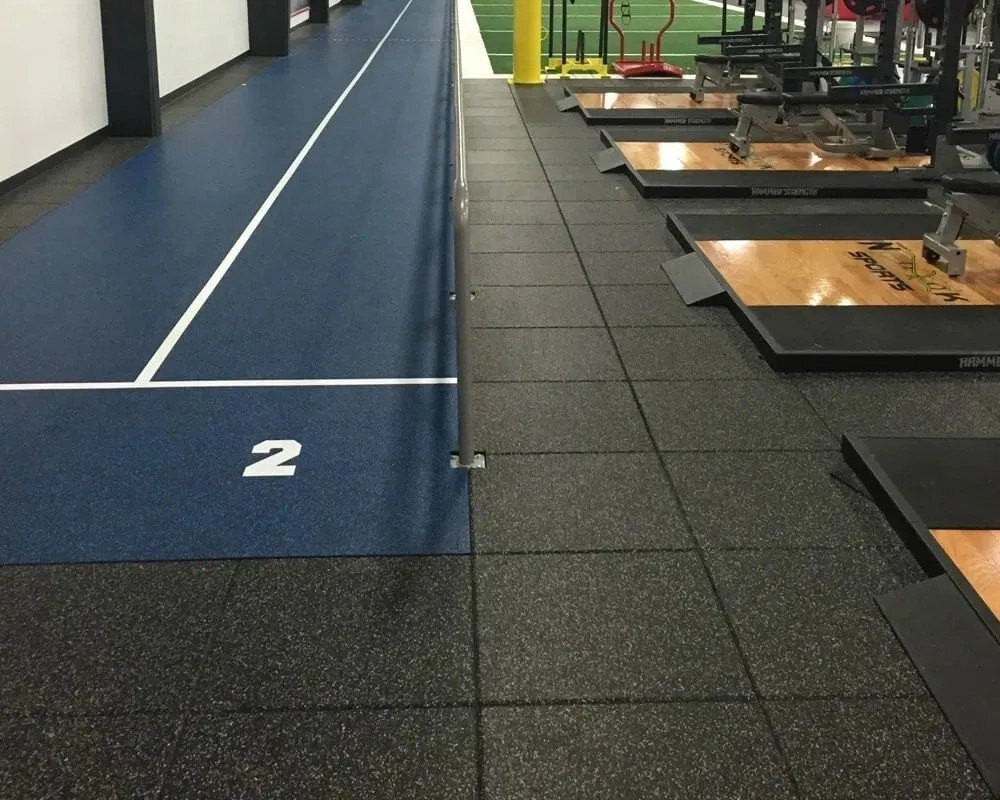 Gym Blue Rubber Flooring