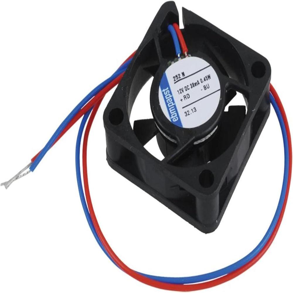 EBM-PAPST 252N DC Fans 25x8mm 12VDC 1.9CFM .5W 9000RPM 15dBA SB