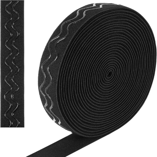 Elastic Tape With Silicone Grip - Multiple Widths (5mm To 75mm) | Single-line & Wavy Silicone Designs For Sportswear, Medical & Outdoor Gear