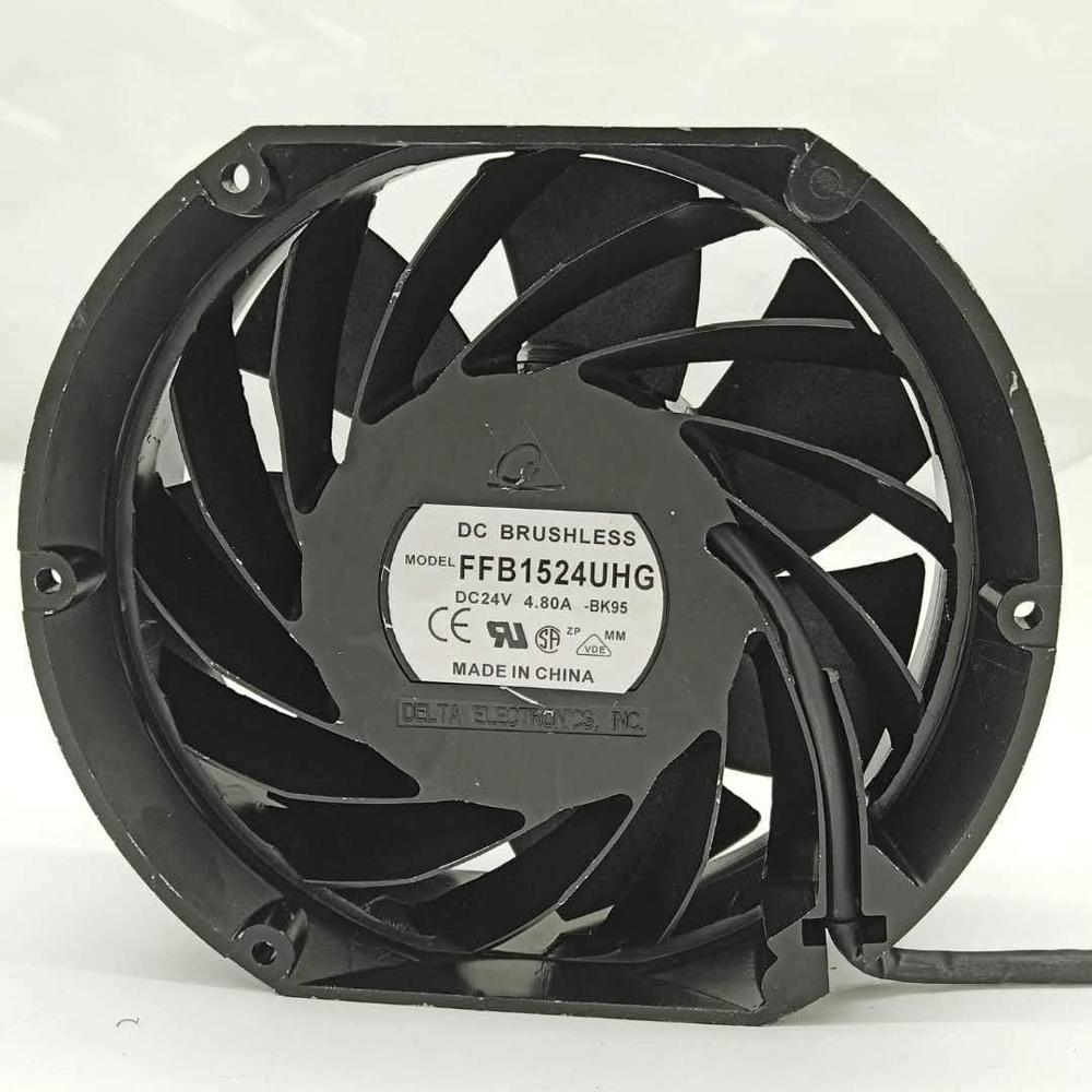 Delta FFB1524UHG Axial Fan 24V-4.80A DC Brushless Air Cooling Fan 5000 RPM 172 * 150 * 51mm 4Wire (Metal)