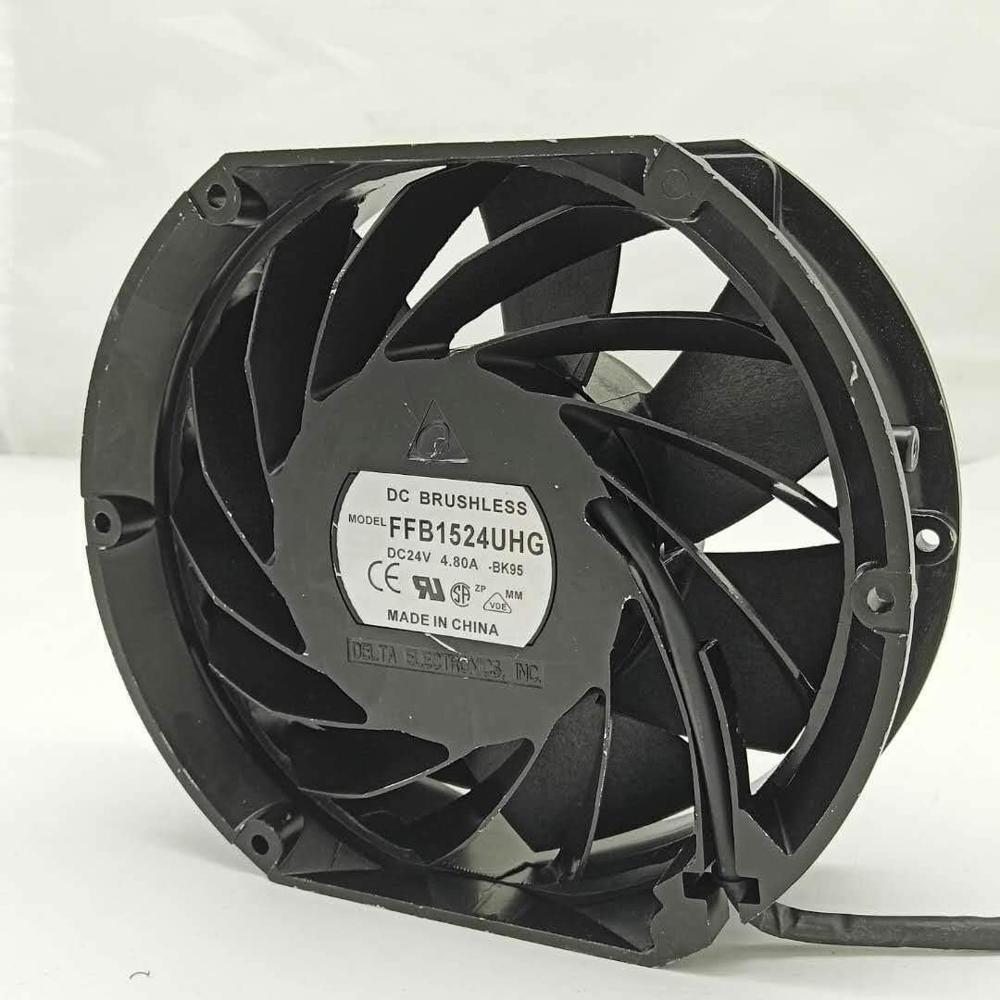 Delta FFB1524UHG Axial Fan 24V-4.80A DC Brushless Air Cooling Fan 5000 RPM 172 * 150 * 51mm 4Wire (Metal)