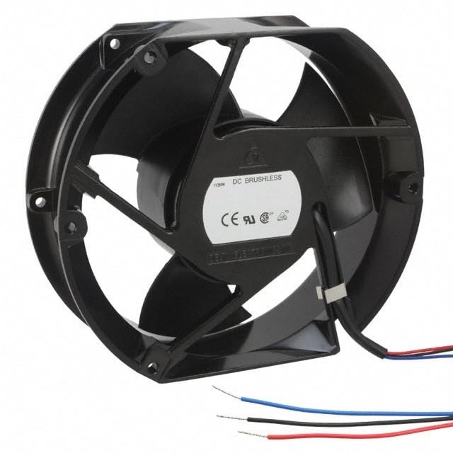 Delta EFB1712HHG 12V-1.30A DC Brushless Air Cooling Fan 4500 RPM 172 * 150 * 38mm 3Wire (Metal)