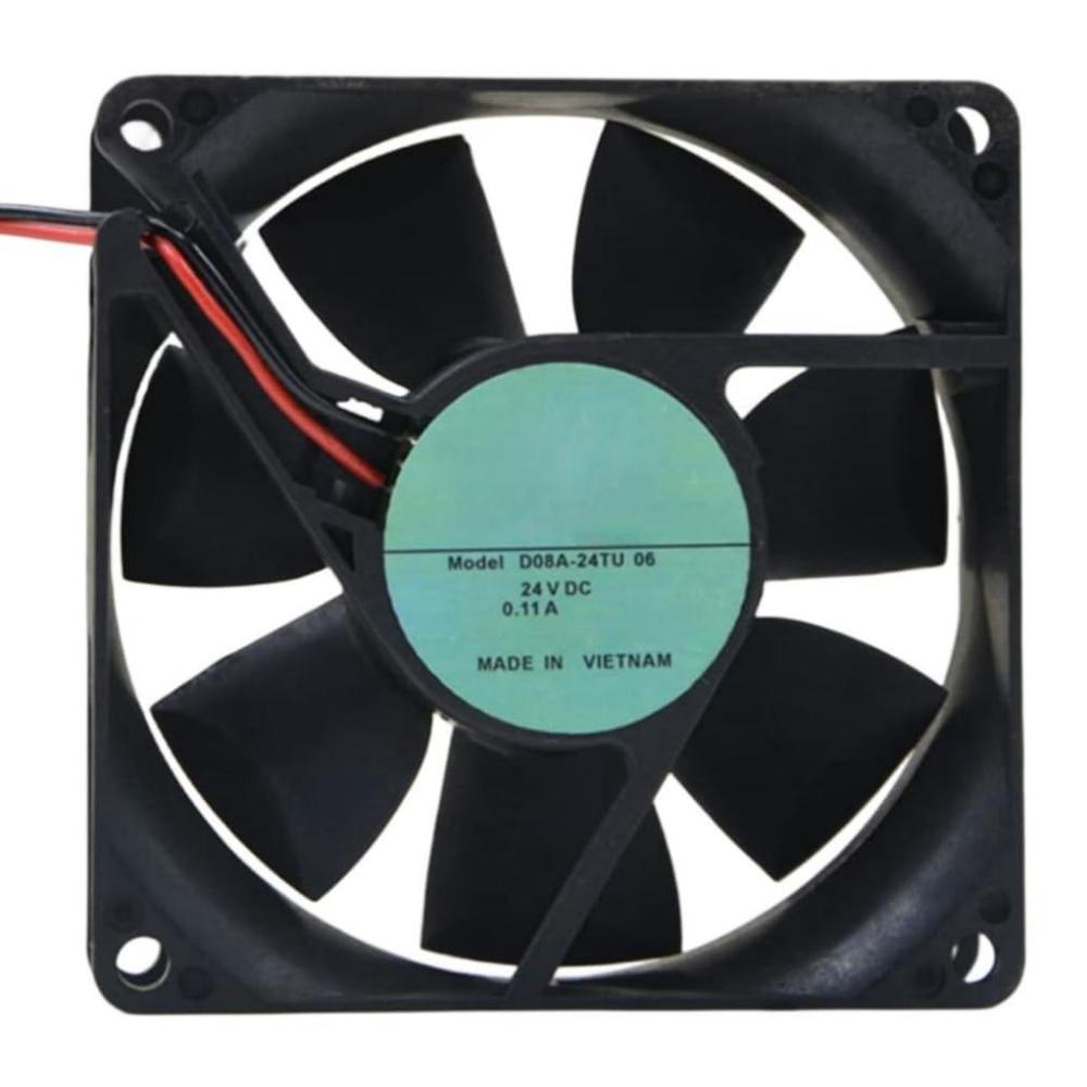 NIDEC D08A-24TU 06 80x80x25mm 24V 0.11A 2.64W 3500RPM 55CFM Nidec 8CM 2-Wire Cooling Fan