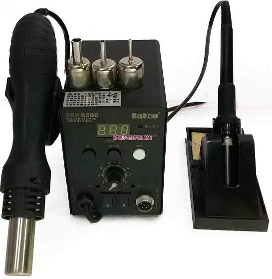 Bakon 2 In 1 Sbk 8586 Smd Rework Station And Soldering Station - Color: Black