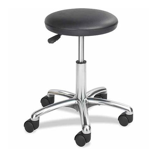 ESD Stool With Height Adjustable Chrome Star Base