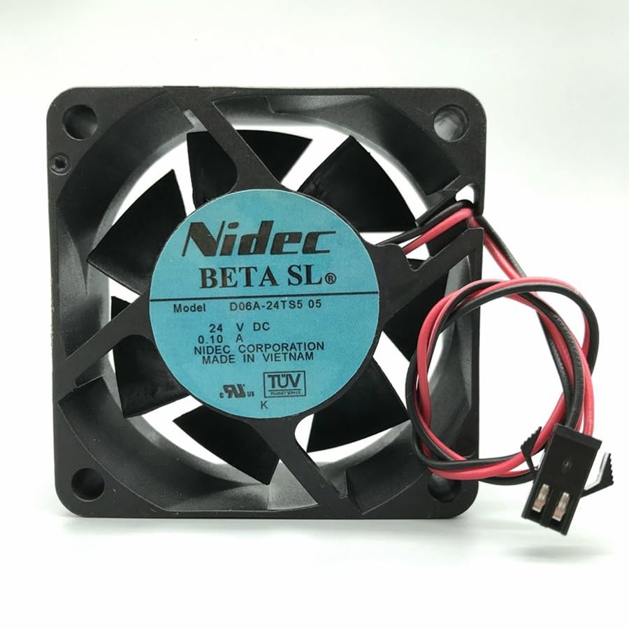 NIDEC D06A-24TS5 05 DC24V 0.09A 60 * 60 * 25MM 2Line Inverter Cooling Fan